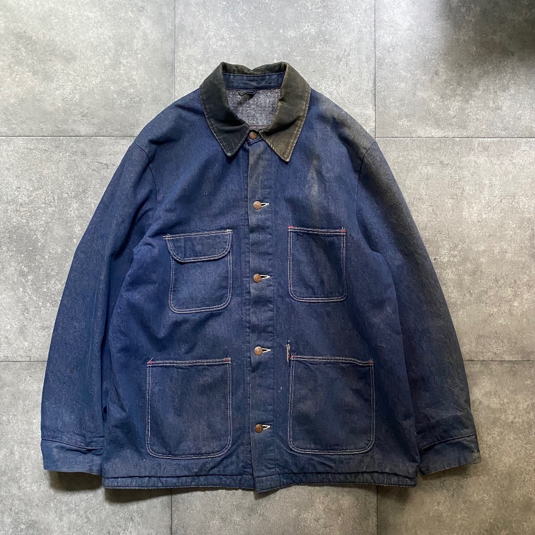 Wrangler - 70s ラングラー カバーオール 濃紺 ブランケット付き Wrangler - 70s ラングラー カバーオール 濃紺 ブランケット付き