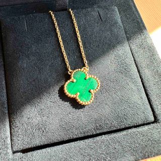 ヴァンクリーフアンドアーペル(Van Cleef & Arpels)の美品　ヴァンクリーフ　マラカイト　ネックレス(ネックレス)