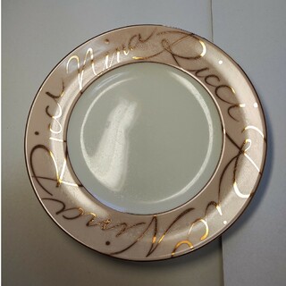 ニナリッチ(NINA RICCI)のmyutea様専用ニナリッチの金絵付けピンク地にゴールドの大皿1小皿5枚セット(食器)