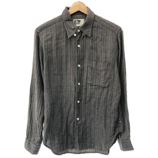 エンジニアードガーメンツ(Engineered Garments)のEngineered Garments エンジニアドガーメンツ コットンストライプシャツ グレー S(シャツ)