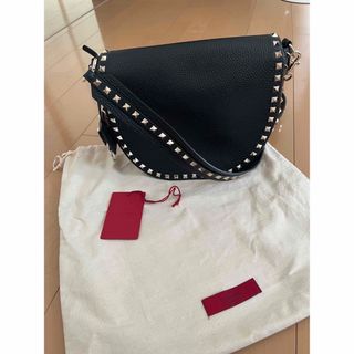 Valentino スタッツショルダーバックBLACK