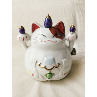 ◯中古◯猫舎 開運招き猫 貯金箱(置物)