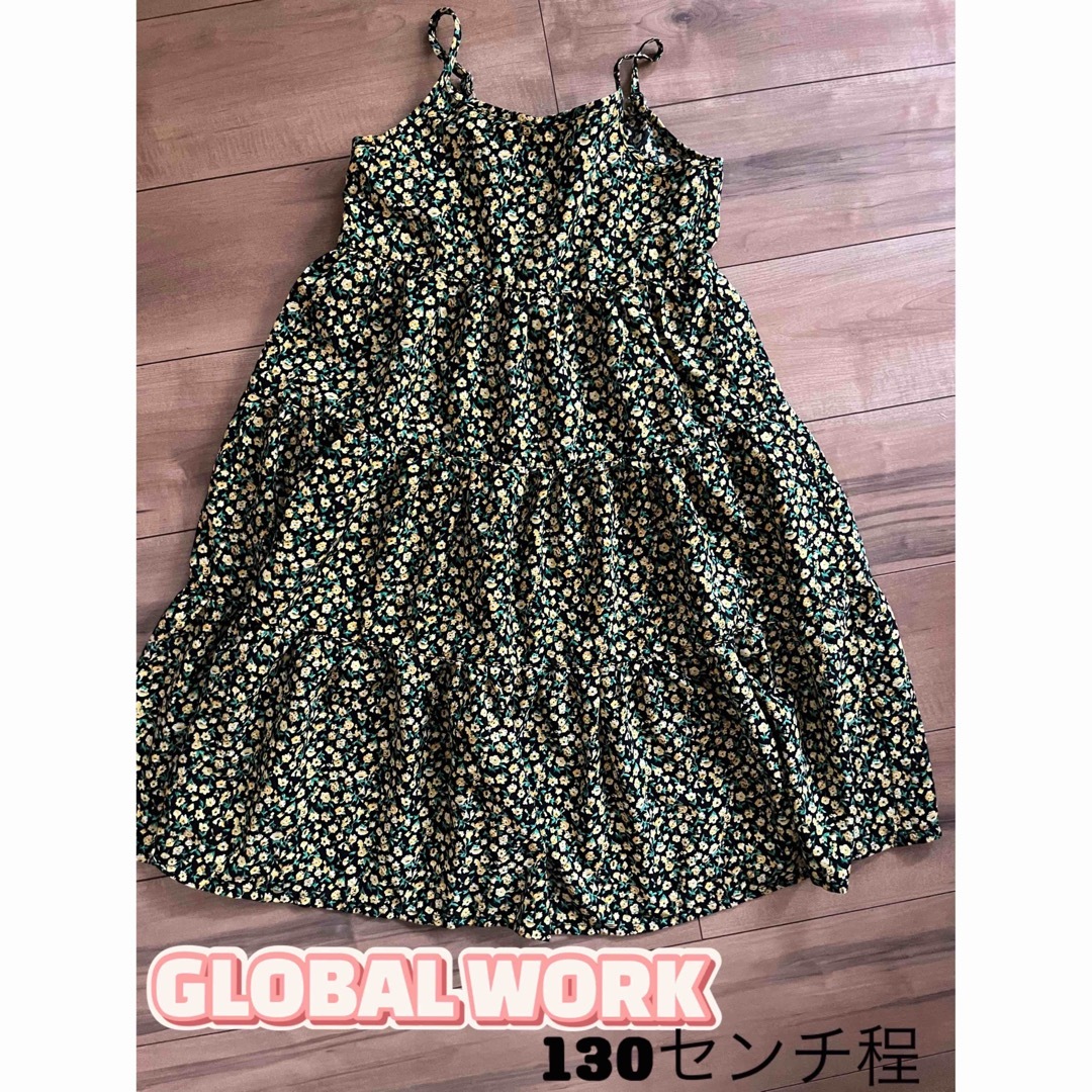 GLOBAL WORK(グローバルワーク)のGLOBAL WORK  キッズ　マキシワンピース　XL 130センチ程 キッズ/ベビー/マタニティのキッズ服女の子用(90cm~)(ワンピース)の商品写真