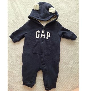 ギャップ(GAP)のGAP　スウェット　ロンパース　ネイビー(ロンパース)