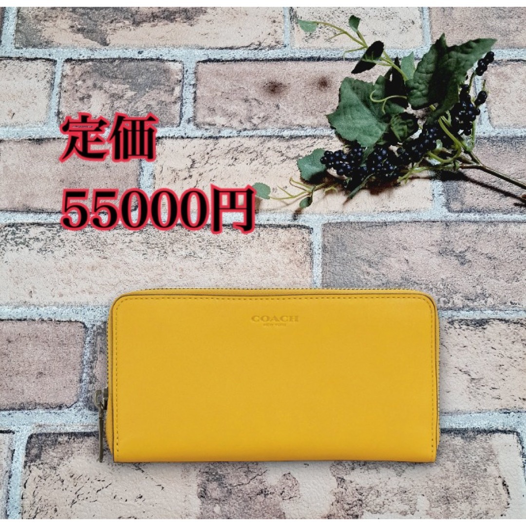 新品　COACH コーチ　財布　長財布　イエロー | フリマアプリ ラクマ