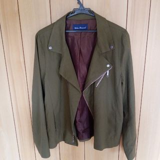 URBAN RESEARCH - U.S.W. ブルー ウール ニット ショールカラー