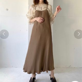 プリーツキャミワンピ(ロングワンピース/マキシワンピース)