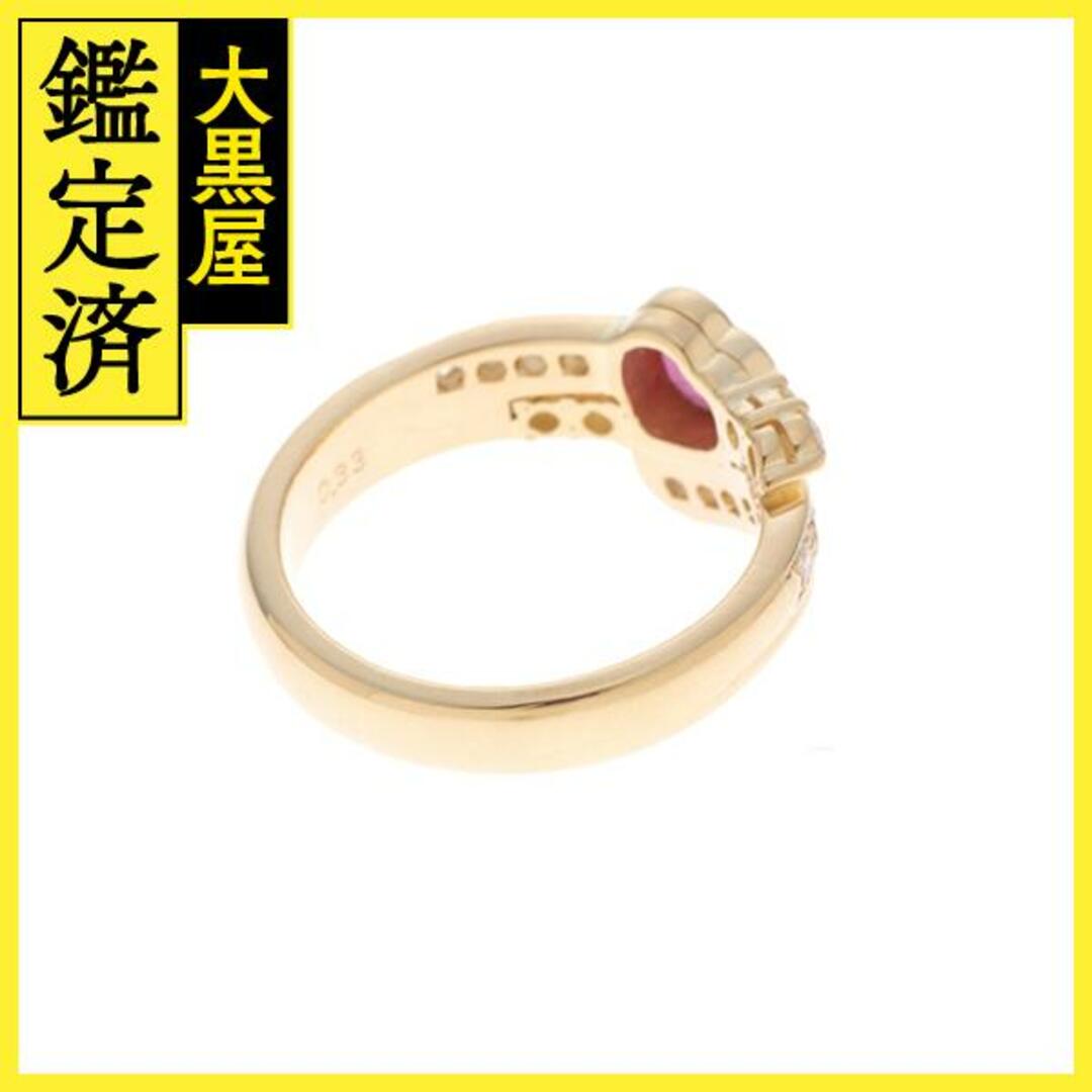 K18イエローゴール　ルビー0.34ct　ダイヤ0.33ct　10号【430】 レディースのアクセサリー(リング(指輪))の商品写真