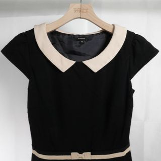 トッカ(TOCCA)のTOCCA ワンピース　黒　4号　S　トッカ(ひざ丈ワンピース)