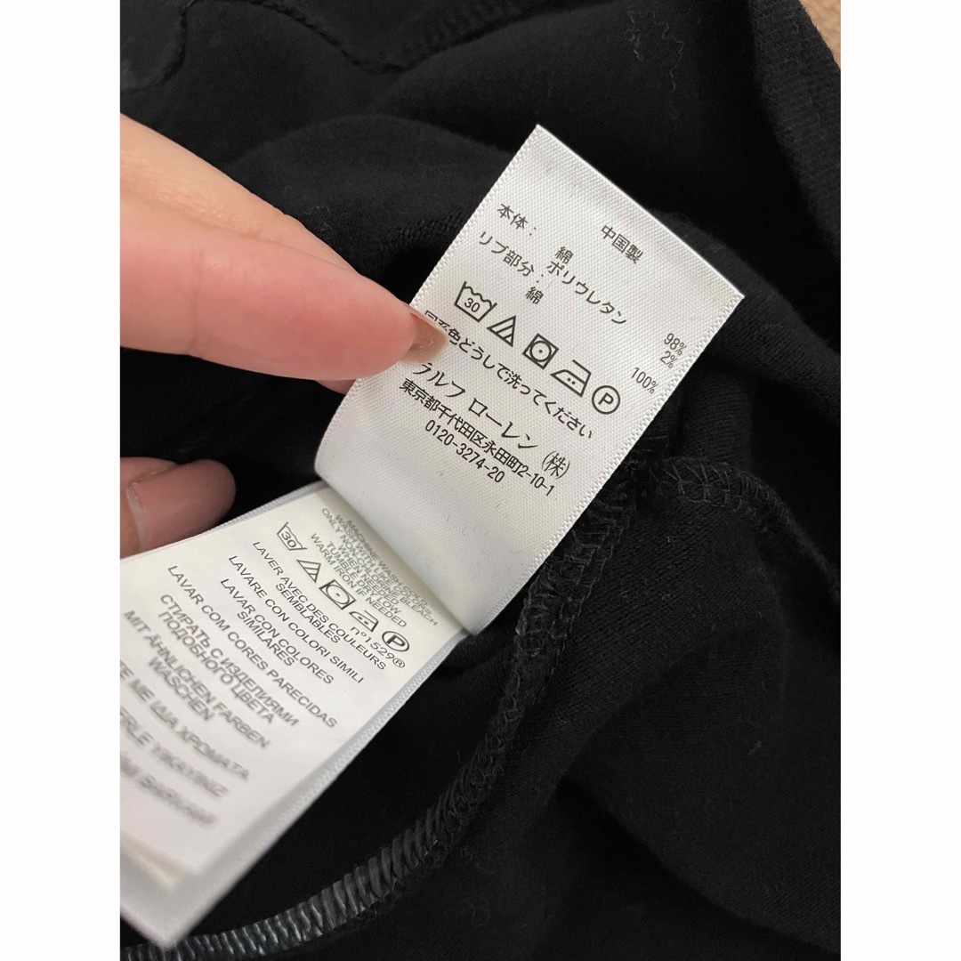 POLO RALPH LAUREN(ポロラルフローレン)の美品　ポロラルフローレン　ペプラム　トップス　カットソー　ポロシャツ　size5 キッズ/ベビー/マタニティのキッズ服女の子用(90cm~)(Tシャツ/カットソー)の商品写真