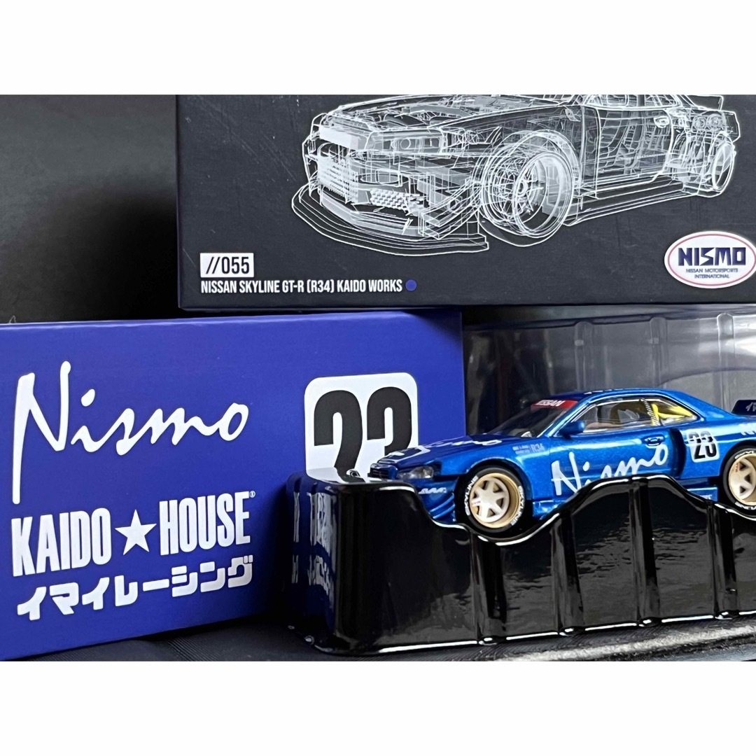 おもちゃ/ぬいぐるみMINI GT KAIDO スカイライン GT-R R34 NISMO チェイス