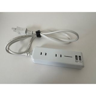 カシムラ(Kashimura)の国内　海外　兼用 4口電源タップ　2USB 2.1A 1m NTI-175(変圧器/アダプター)