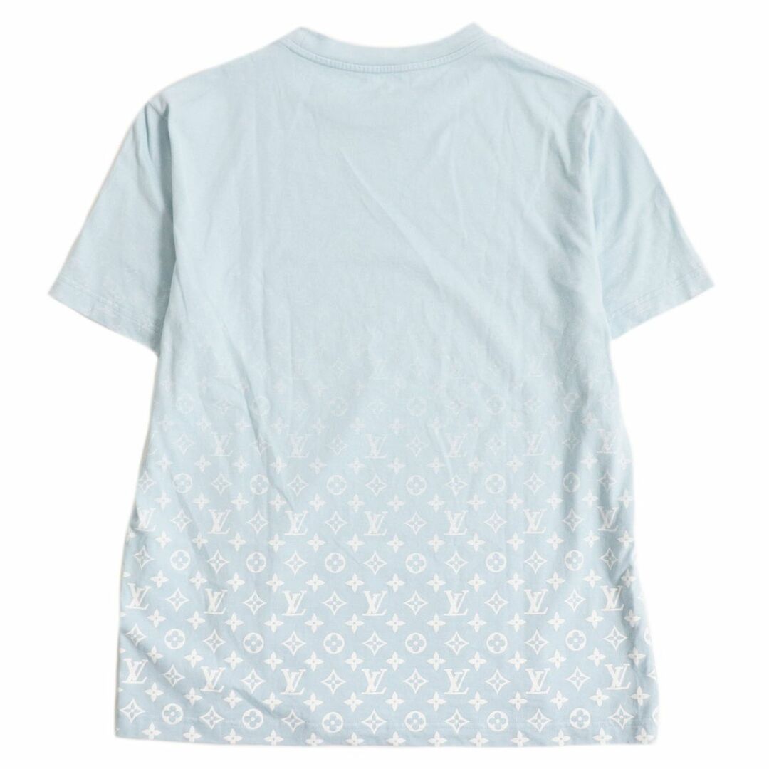 美品□2023年製 LOUIS VUITTON/ルイヴィトン 1AATQM LVSE モノグラムグラディエント 半袖Tシャツ/カットソー ブルーシエル L 伊製 正規品 2