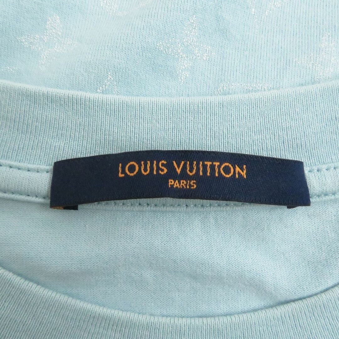 美品□2023年製 LOUIS VUITTON/ルイヴィトン 1AATQM LVSE モノグラムグラディエント 半袖Tシャツ/カットソー ブルーシエル L 伊製 正規品 5