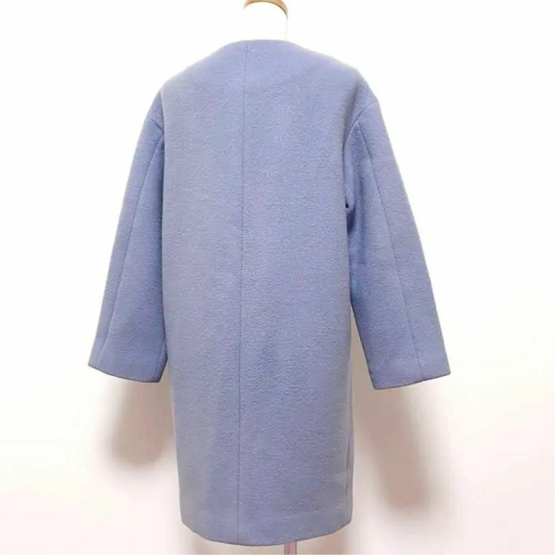 IENA - 【定価4.6万】IENA イエナ ノーカラー ロング ウール ホック