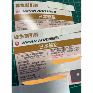 JAL 株主優待券　２枚　二口　コード未使用品(その他)