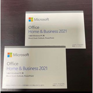 マイクロソフト(Microsoft)の【新品】2枚セット　office2021 home&business  純正(PC周辺機器)