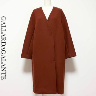 ガリャルダガランテ(GALLARDA GALANTE)の【定価4.9万】GALLARDAGALANTE ウール ノーカラー ロングコート(ロングコート)