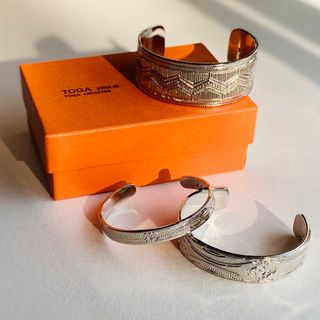 トーガビリリース(TOGA VIRILIS)の新品 TOGA VIRILIS Metal bangle set シルバー(バングル/リストバンド)