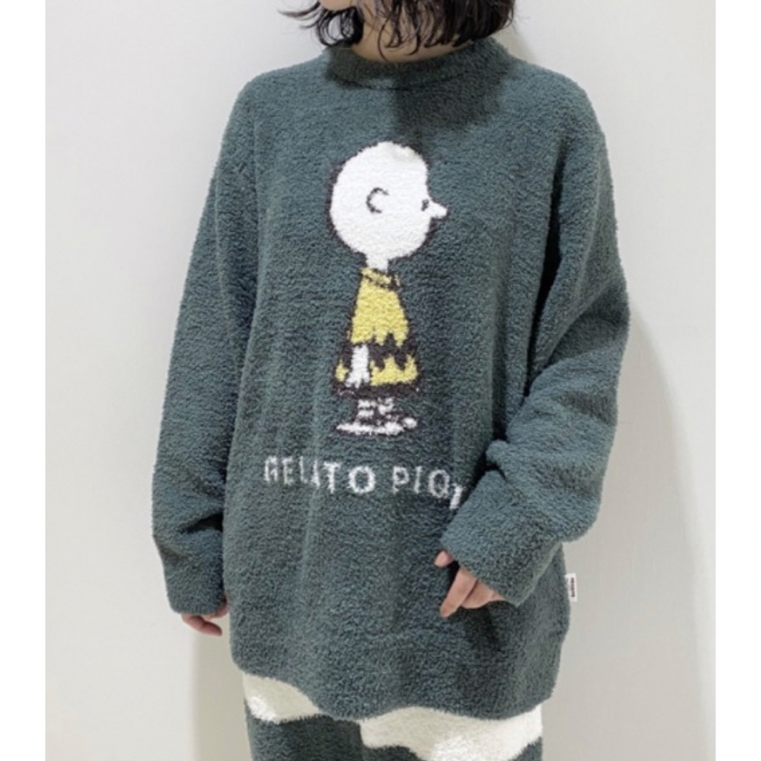 SNOOPY HOMME ジャガード上下セット　スヌーピー　チャーリーブラウン