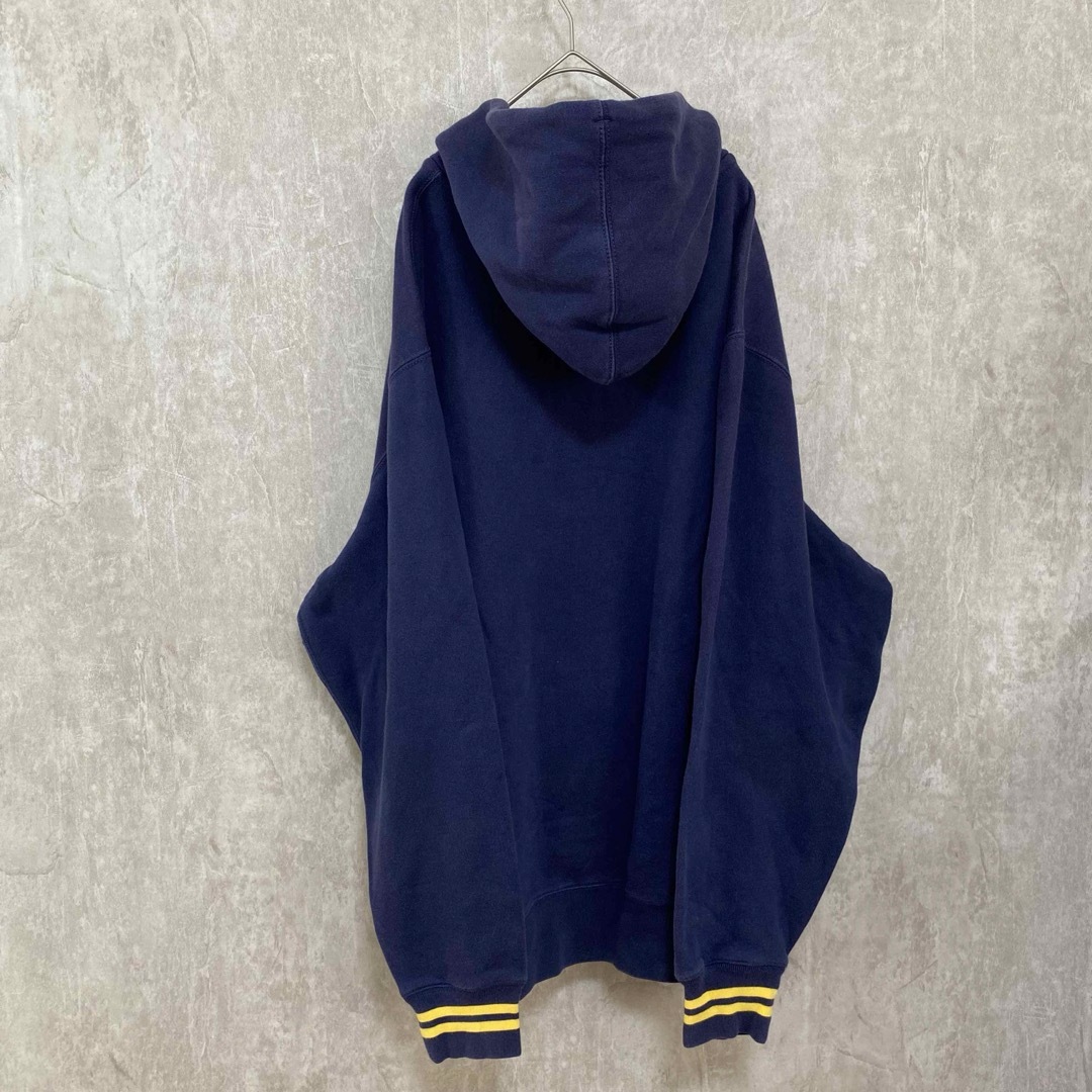 美品 90s' ポロラルフローレン プルオーバーパーカー 刺繍ロゴ XXL