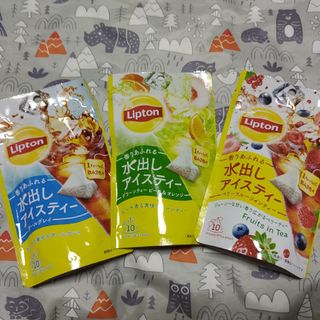 🌟Liptonリプトン香りあふれる水出しアイスティー10ティーバッグ×3種🌟(茶)