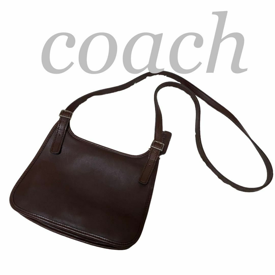 オールド コーチ coach ショルダーバッグ ターンロック ブラウン