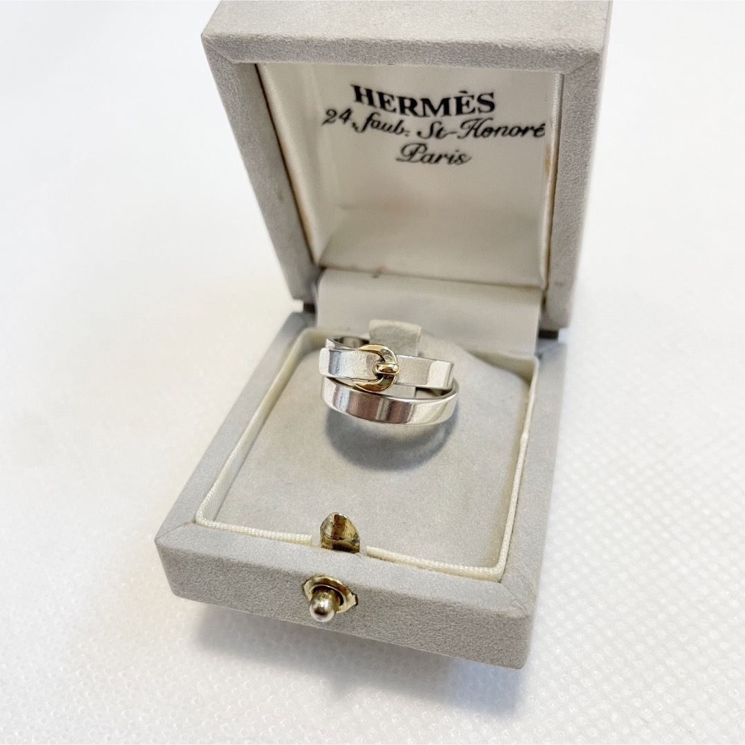 エルメス HERMES ケリー 52 カデナ コンビ リング・指輪