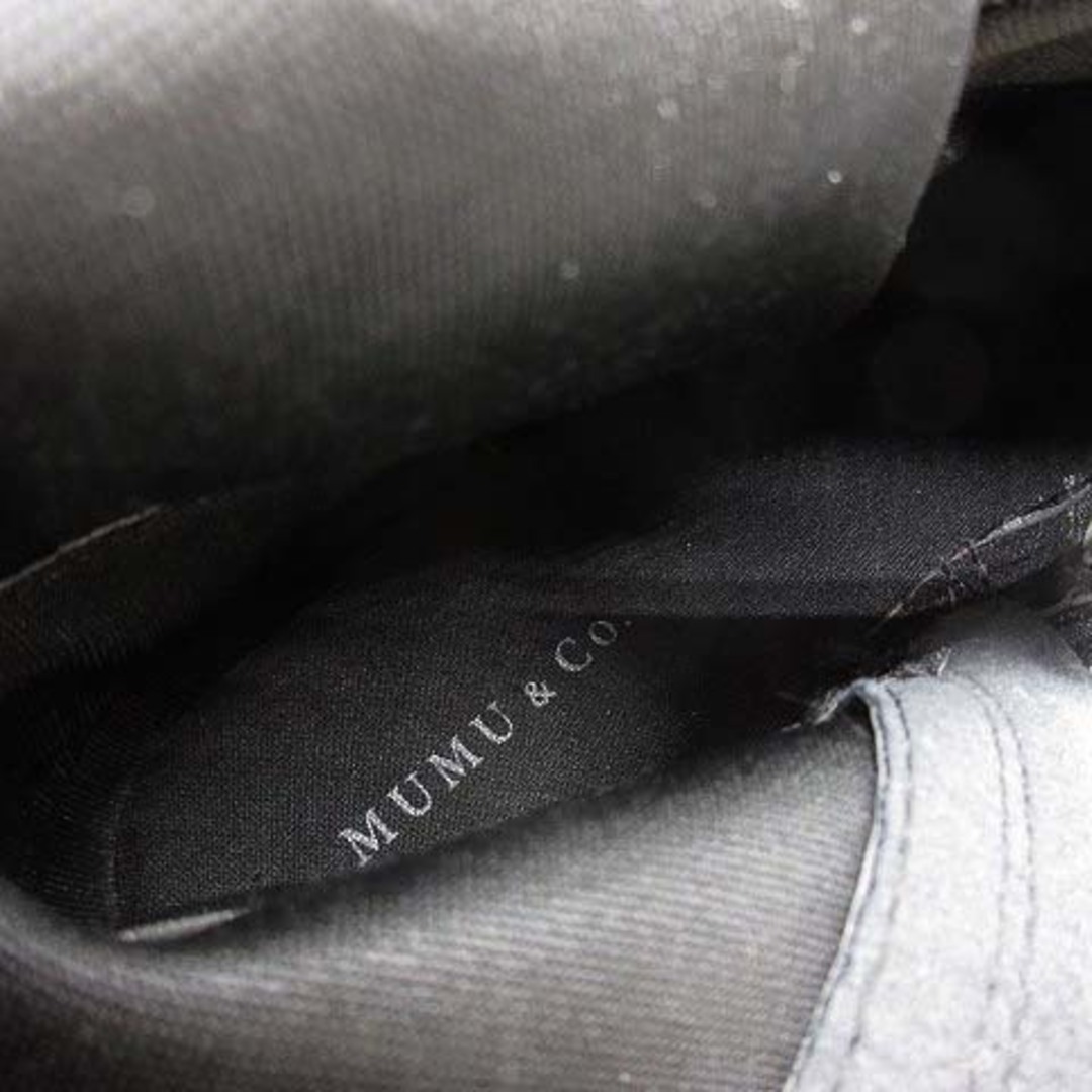 other(アザー)のムム MUMU&Co. ロング ブーツ フェイクレザー ブラック 黒 LL レディースの靴/シューズ(ブーツ)の商品写真