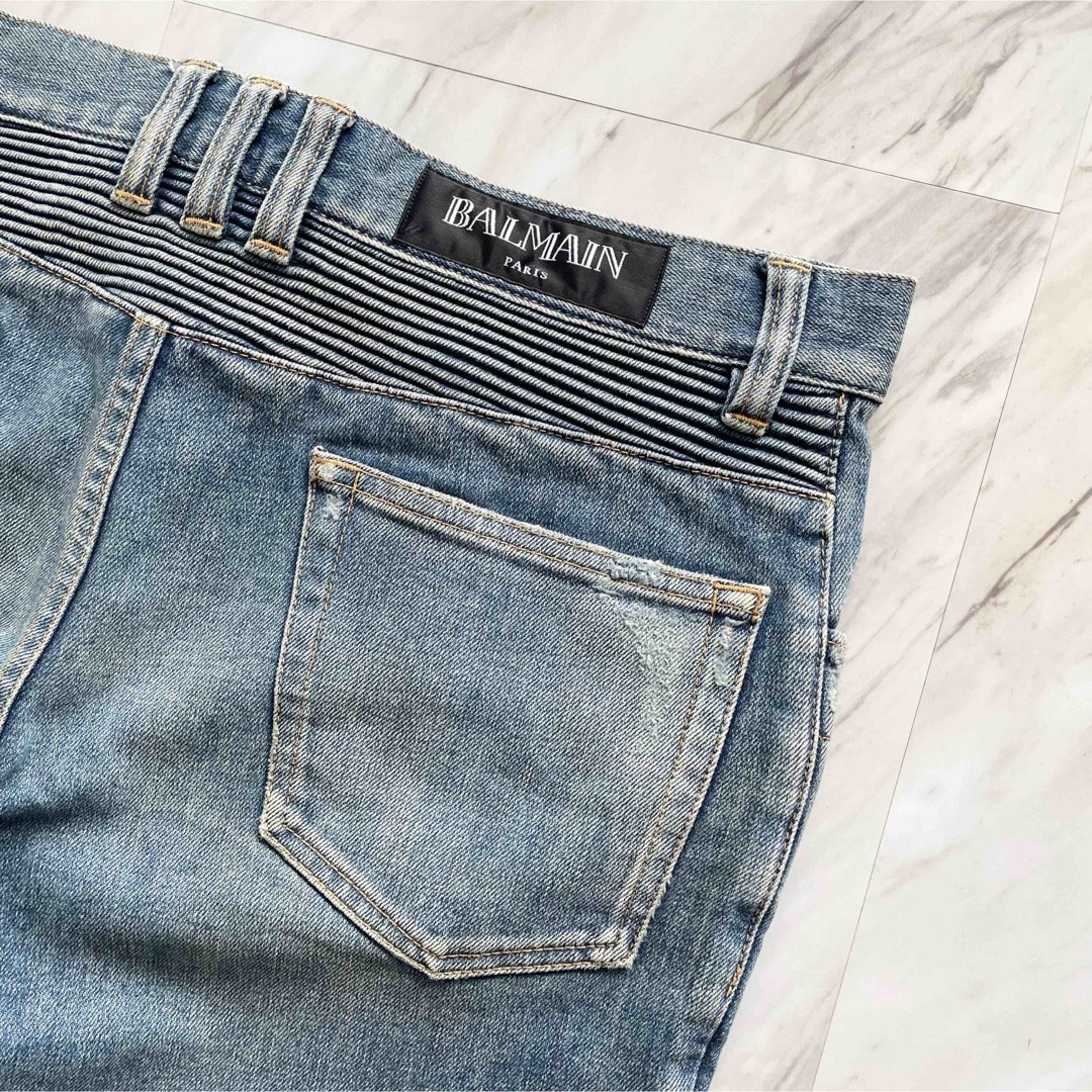 BALMAIN Biker Denim バルマン バイカーデニム