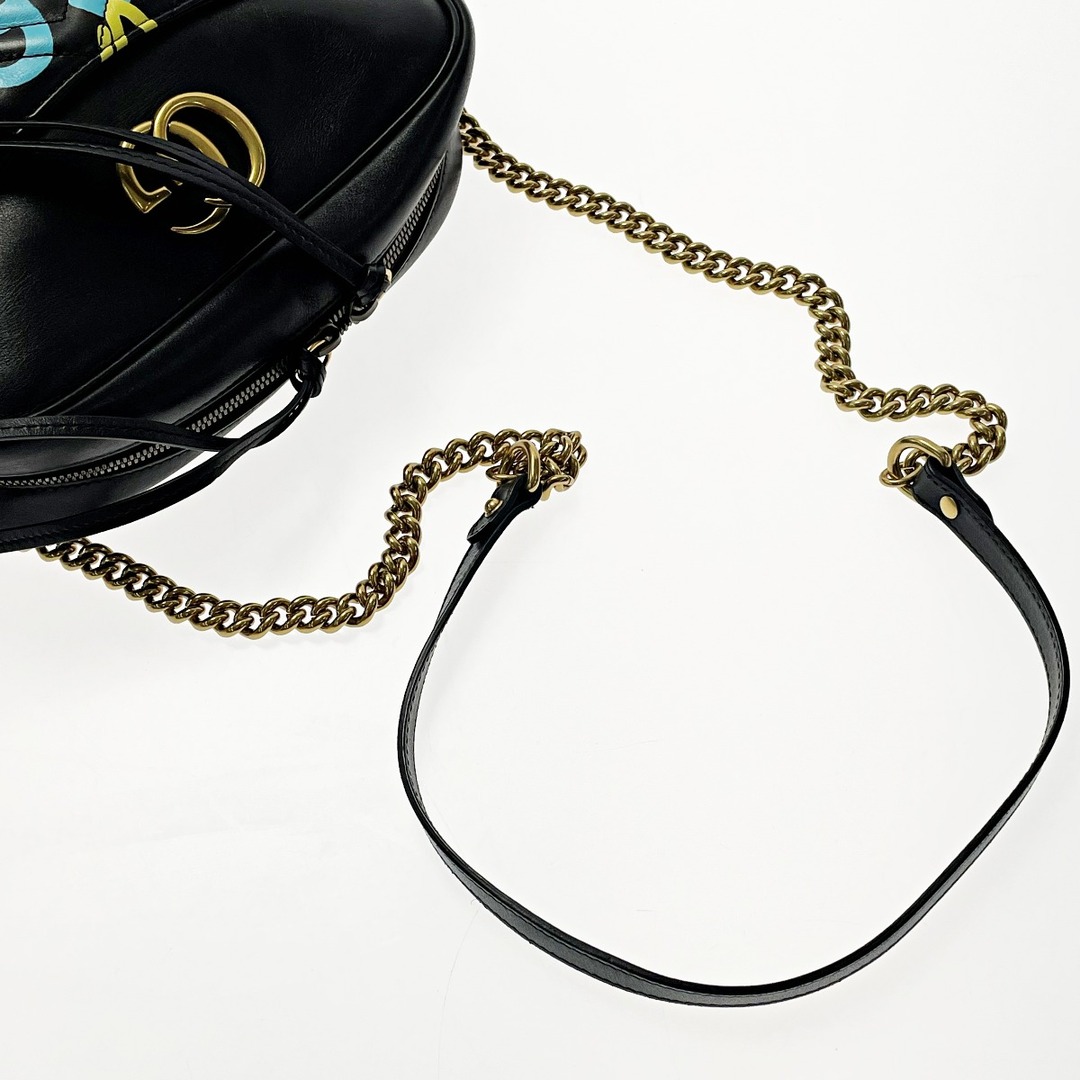 GUCCI グッチ GGマーモント 443499 ブラック/イエロー/ブルー GUCCI グッチ GGマーモント 443499 ブラック/イエロー/ブルー
