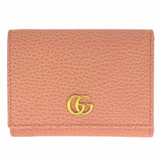 グッチ(Gucci)の未使用 正規品 グッチ ミニ財布 レディース ピンク レザー ボタン式(財布)