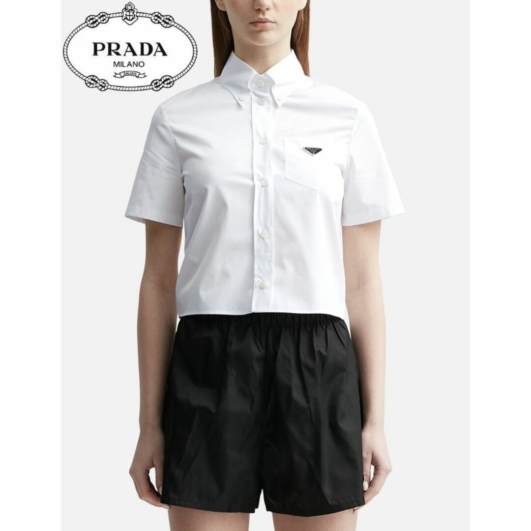 PRADA - PRADA ポプリンシャツの通販 by BMS 全商品値下げ不可 PRADA - PRADA ポプリンシャツの通販 by BMS 全商品値下げ不可