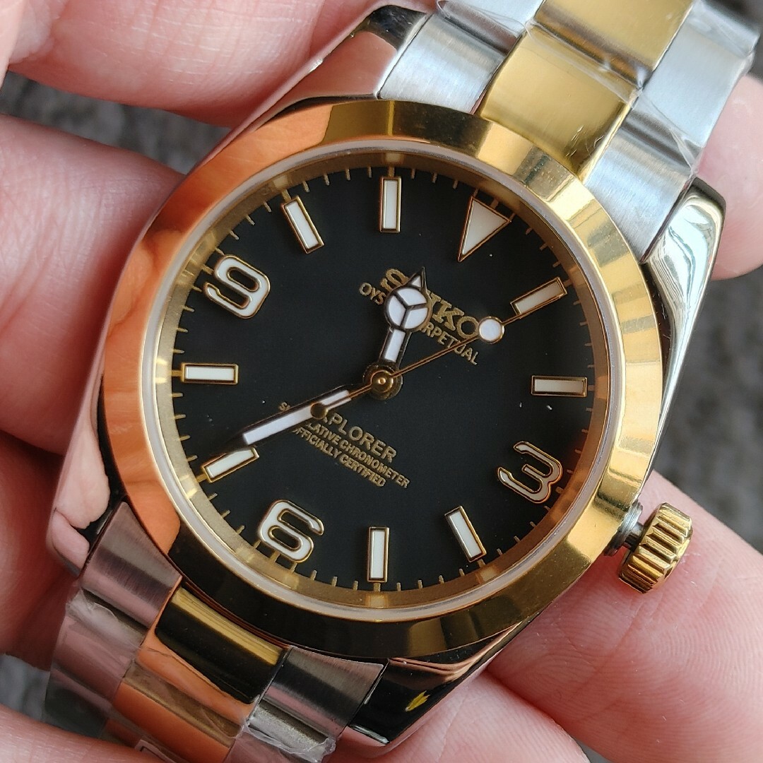 自動巻き腕時計EX1 コンビモデル オマージュ イクラスカスタム