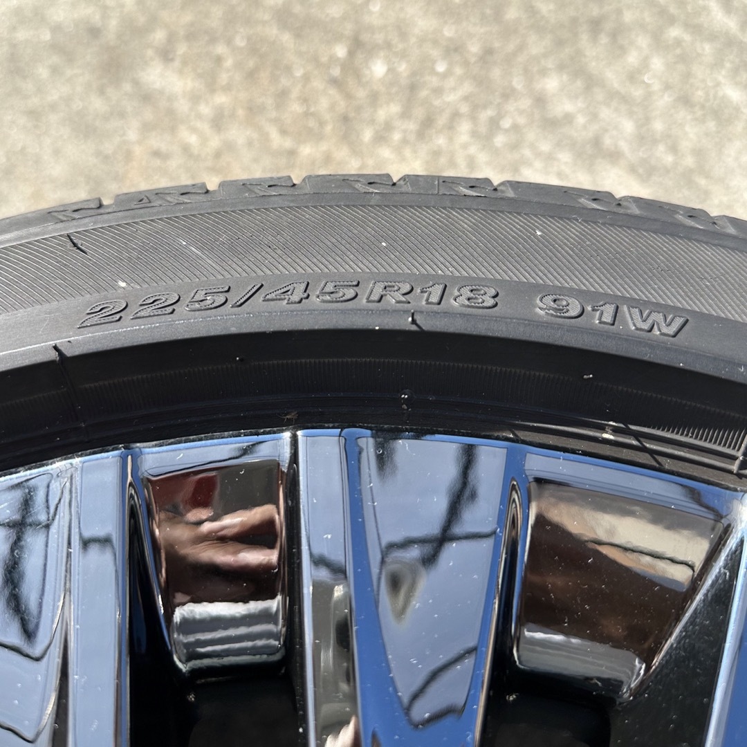 トヨタ - 【即決価格】クラウン220系 ブラックスパッタリングホイール