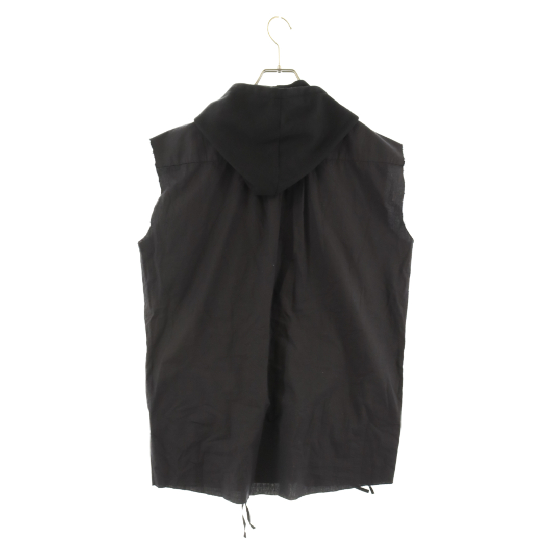 RAF SIMONS ラフシモンズ 03SS 消費者期 CONSUMED VEST フード付きカーゴベスト ブラック アーカイブ ブラック