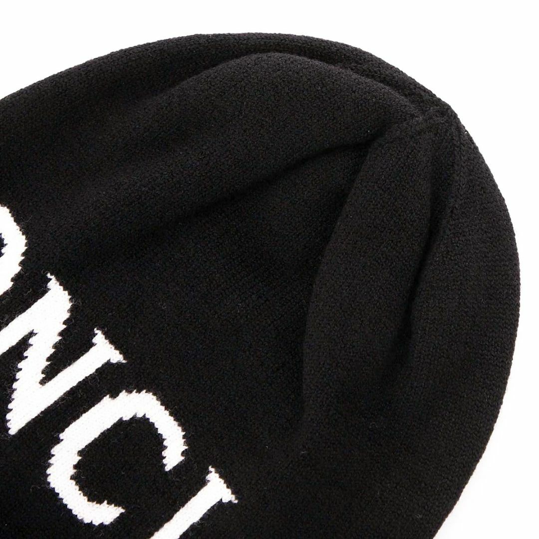 MONCLER(モンクレール)の送料無料 58 MONCLER モンクレール 9962700 A9062 ブラック ニットキャップ 男女兼用 レディースの帽子(ニット帽/ビーニー)の商品写真