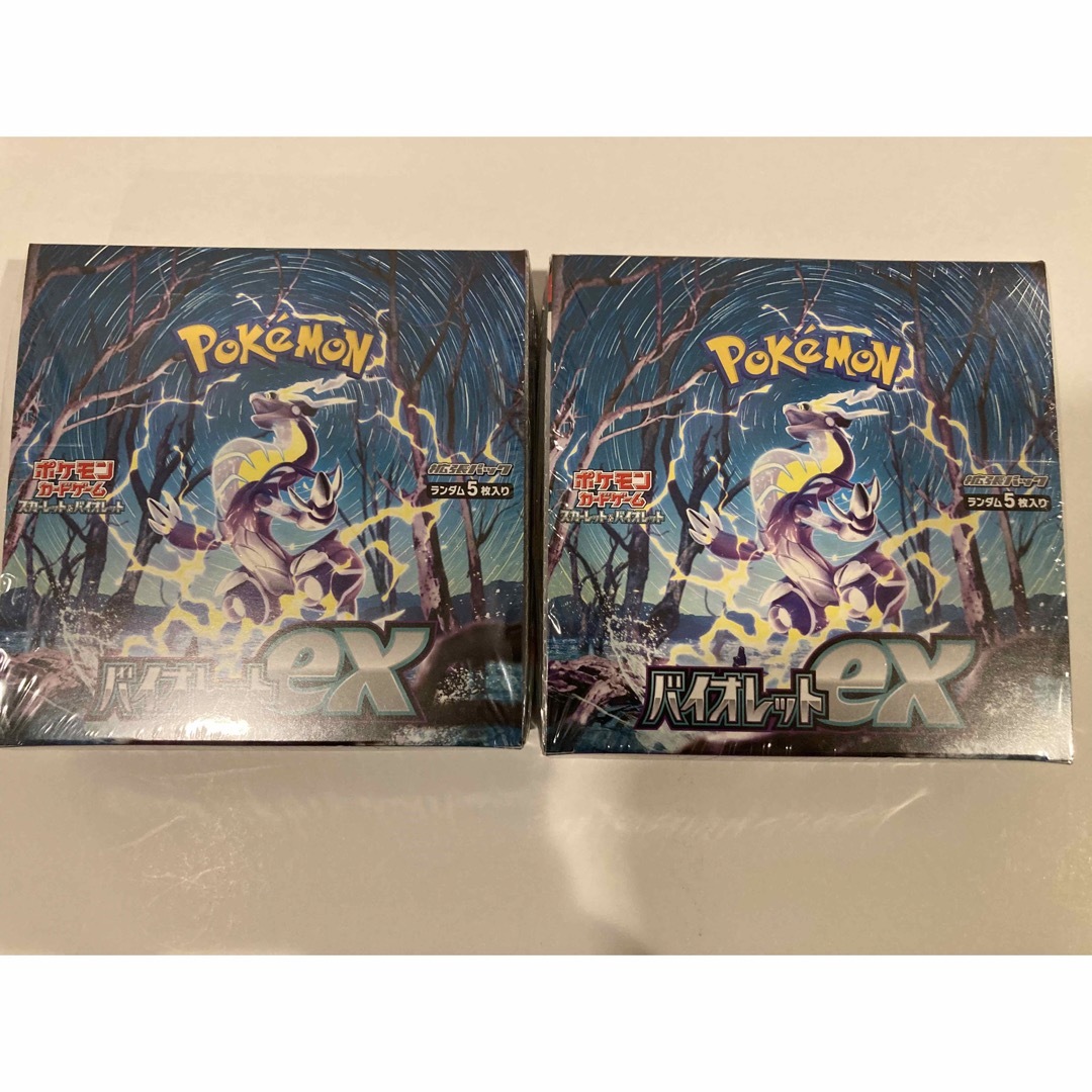 ポケモンカード  シュリンク付2BOXセット バイオレットex  BOX未開封