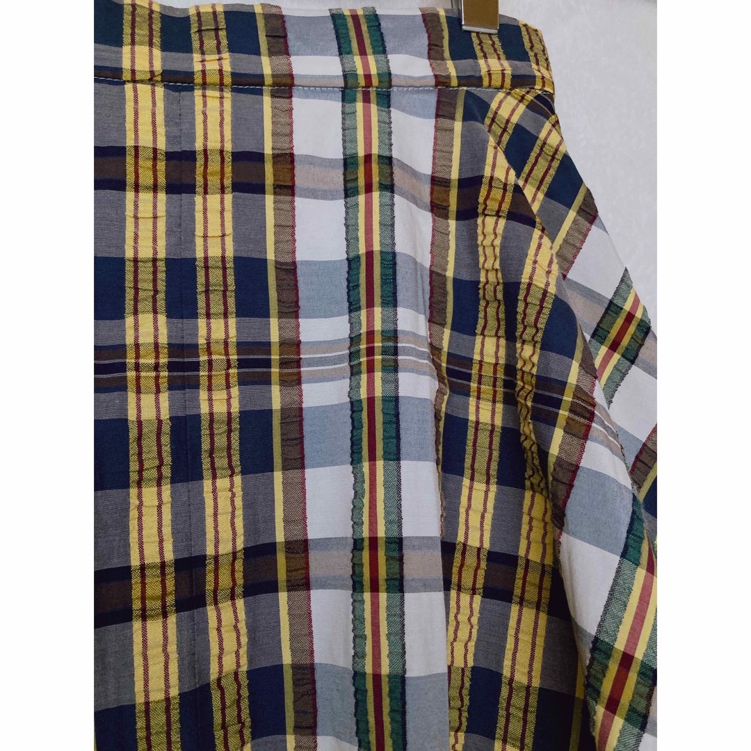 J.W.ANDERSON(ジェイダブリューアンダーソン)のユニクロ JWANDERSON コラボ チェック カジュアル ロングスカート レディースのスカート(ロングスカート)の商品写真