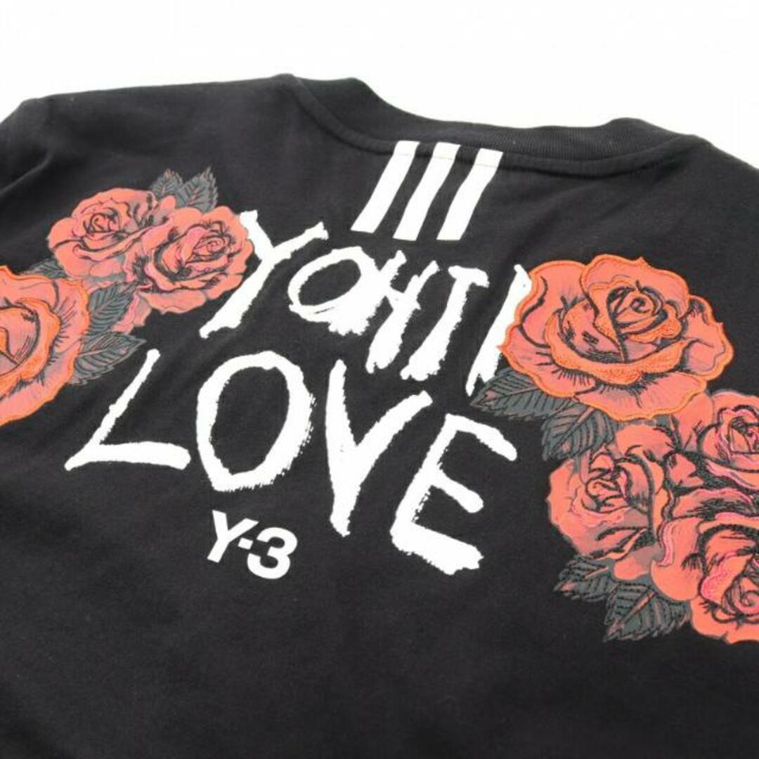 Y-3(ワイスリー)のYohji Love Long Sleeve Tシャツ カットソー コットン ブラック レディースのトップス(カットソー(長袖/七分))の商品写真