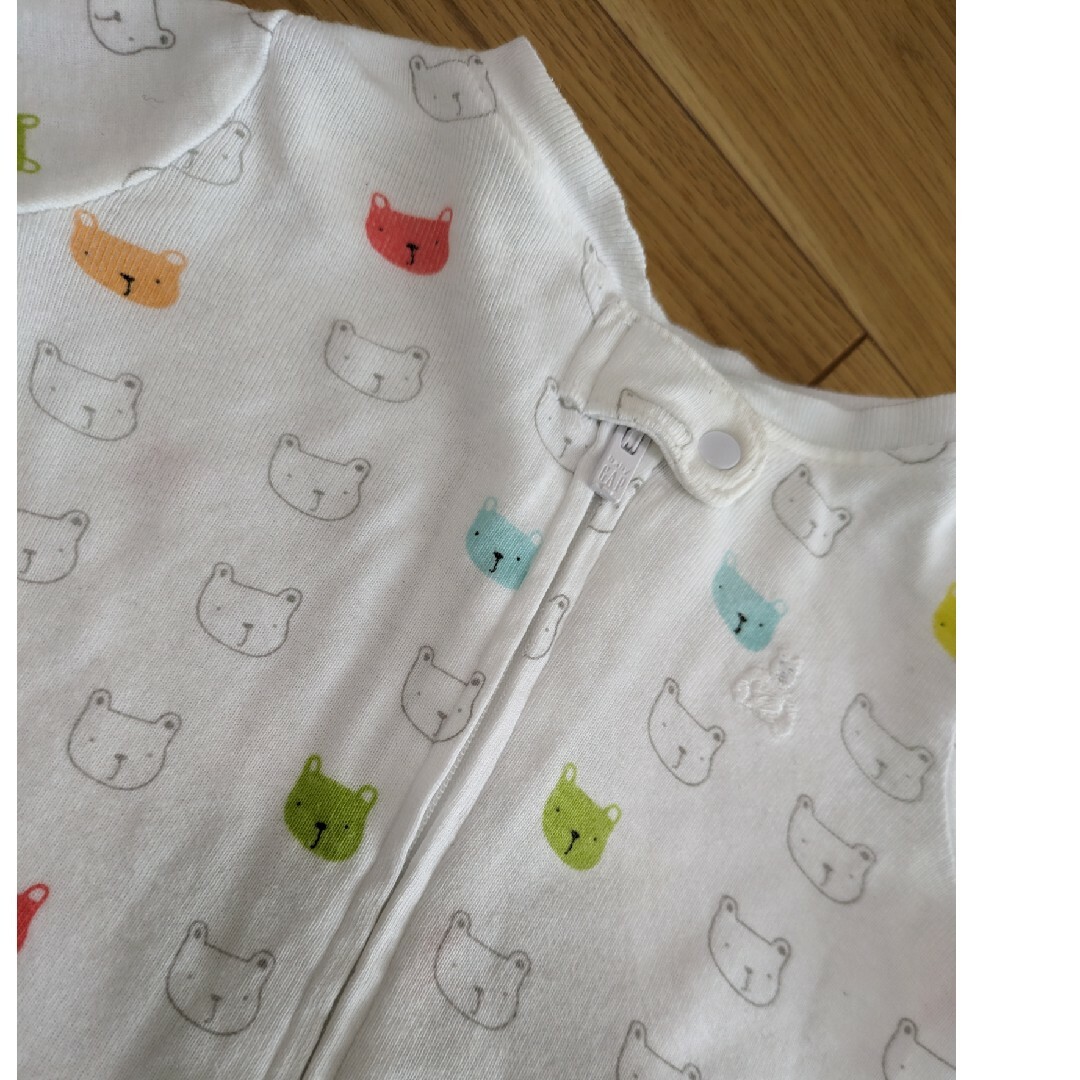 babyGAP(ベビーギャップ)のbabygap ジップ　カバーオール　長袖　3-6m　2枚セット キッズ/ベビー/マタニティのベビー服(~85cm)(カバーオール)の商品写真