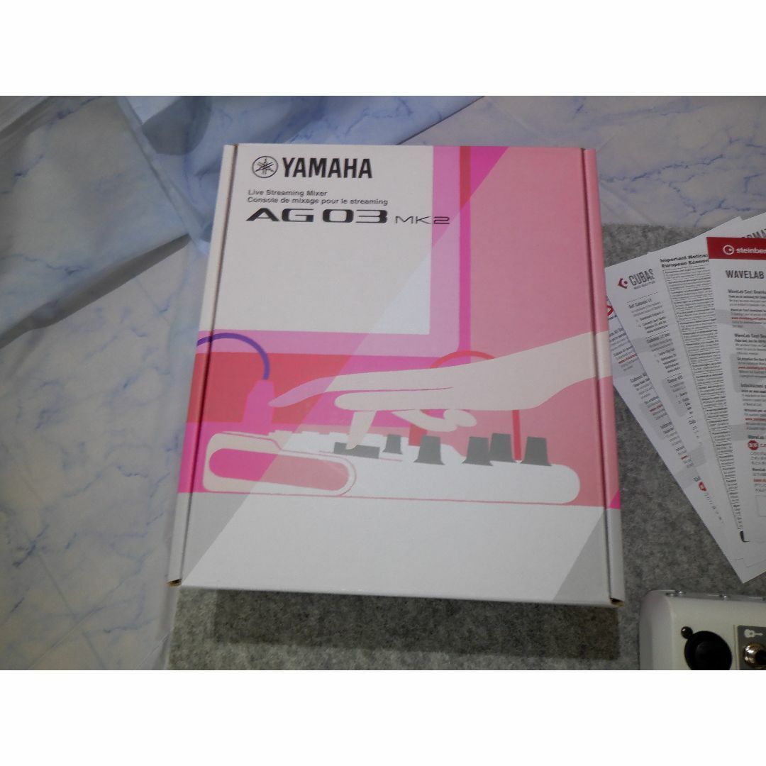 ヤマハ(ヤマハ)のYAMAHA / AG03MK2（説明書、箱有り） 楽器のDTM/DAW(オーディオインターフェイス)の商品写真