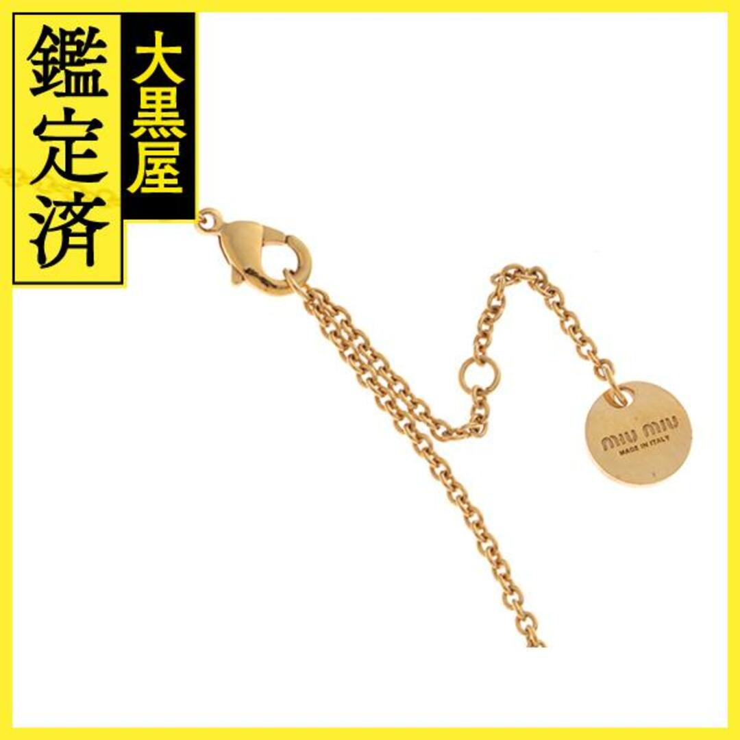 MIU MIU - ミュウミュウ Mネックレス GP/クリスタル/フェイク MIU MIU - ミュウミュウ Mネックレス GP/クリスタル/フェイク