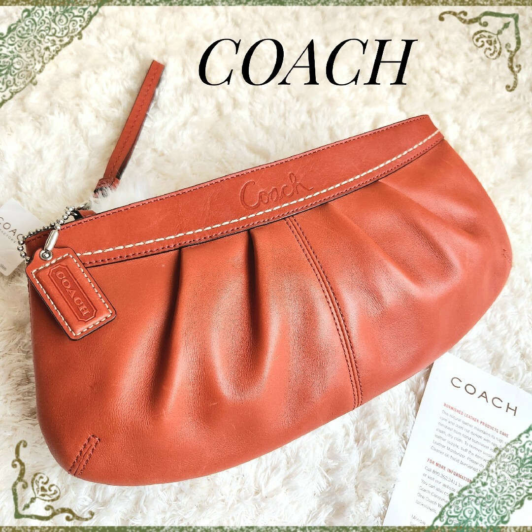 COACH　レザー　クラッチバッグ