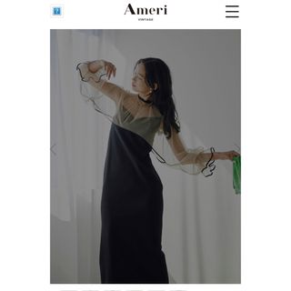 アメリヴィンテージ(Ameri VINTAGE)のMANY WAY AIRY VEIL DRESS(ロングドレス)