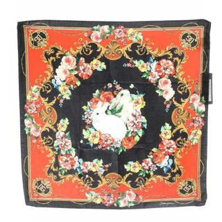 【極美品 19SS】DOLCE&GABBANA アネモネ総柄 大判シルクスカーフ