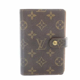 ルイヴィトン(LOUIS VUITTON)のルイヴィトン モノグラム アジェンダ PM 手帳カバー 6穴式 茶 ブラウン(その他)