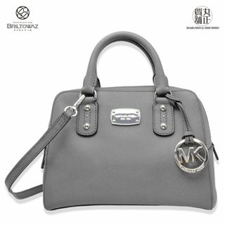 マイケルコース(Michael Kors)のマイケルコース スモールサッチェル 2WAY ハンドバッグ 斜め掛け 0D-1607 グレー レザー シルバー金具 ショルダーバッグ レディース USED 【中古】【ブリルトワーゼ】【丸正質舗】【質屋】（M211945h)(ショルダーバッグ)