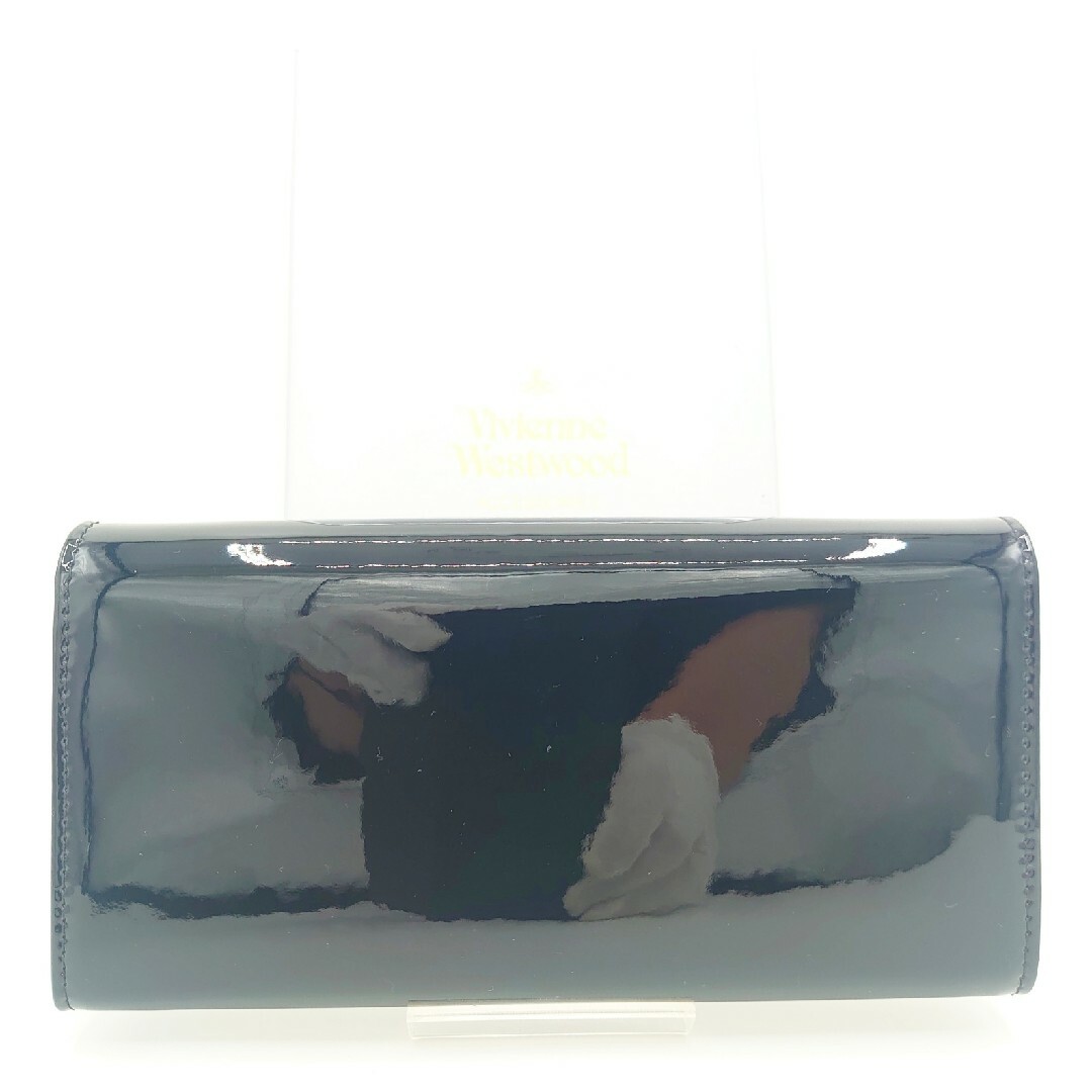 Vivienne Westwood(ヴィヴィアンウエストウッド)の【新品】Vivienne Westwood 長財布 エナメル ブラック レディースのファッション小物(財布)の商品写真