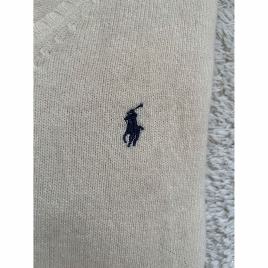 POLO RALPH LAUREN(ポロラルフローレン)の美品　ポロ　ラルフローレン　トップス　アイボリー　ニット　毛　完売　人気 レディースのトップス(ニット/セーター)の商品写真